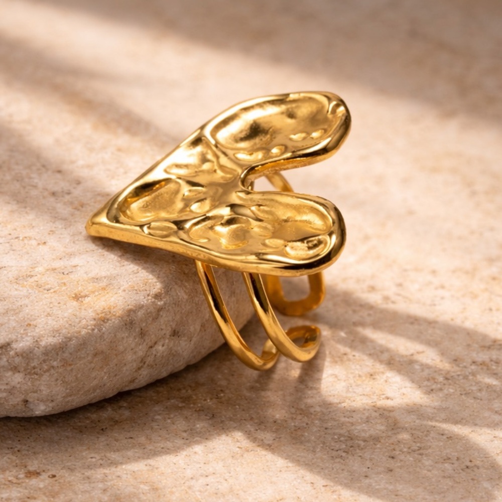 Heart Shape Statement Ring